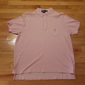 Pink Ralph Lauren Pocket Polo Shirt